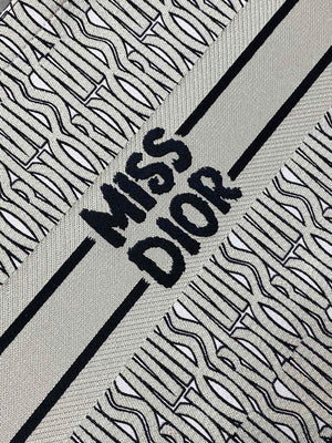 Dior M1286 Large Book Tote White and Black Miss Dior Alloverr M1120 - Default Title - View 2