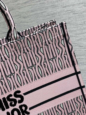 Dior M1286 Large Book Tote White and Pale Pink Miss Dior Alloverr M1119 - Default Title - View 3