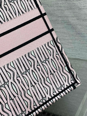Dior M1286 Large Book Tote White and Pale Pink Miss Dior Alloverr M1119 - Default Title - View 5