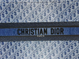 Dior M1286 Large Dior Book Tote Blue Denim Dior Oblique Jacquard M2013 - Default Title - View 3