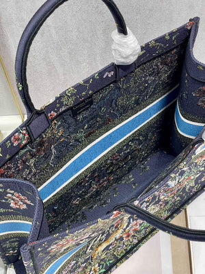 Dior M1286 Large Book Tote D-Constellation embroidery in shades of blue - Default Title - View 8