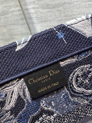 Dior M1296 Medium Book Tote Blue Multicolor Zodiac Fantastico Embroidery - Default Title - View 9