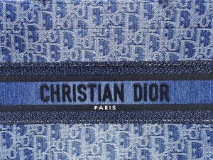 Dior M1296 Medium Dior Book Tote Blue Denim Dior Oblique Jacquard M2014 - Default Title - View 12