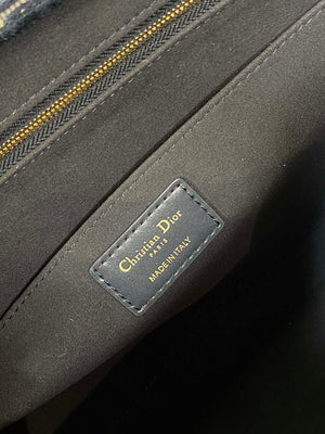 Dior M1323 Large Dior Book Tote Blue Dior Oblique Embroidery and Calfskin M2012 - Default Title - View 9