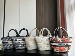 Dior M1328 Hat Basket Bag Black Le Coeur des Papillons Embroider - Default Title - View 10
