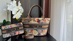 Dior M1328 Hat Basket Bag Multicolor Le Coeur des Papillons Embroider - Default Title - View 1
