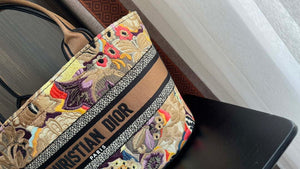 Dior M1328 Hat Basket Bag Multicolor Le Coeur des Papillons Embroider - Default Title - View 3