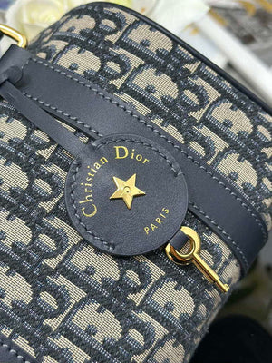 Dior Groove 20 Bag Blue Dior Oblique Jacquard M1364 - Default Title - View 5
