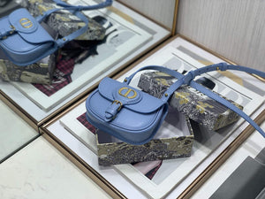 Dior M2278 Mini Bobby bag Blue Box Calfskin - Default Title - View 2