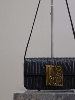 Dior M2610UBOS_M900 Black Quilted Miss Dior Allover Calfskin - Default Title - View 2
