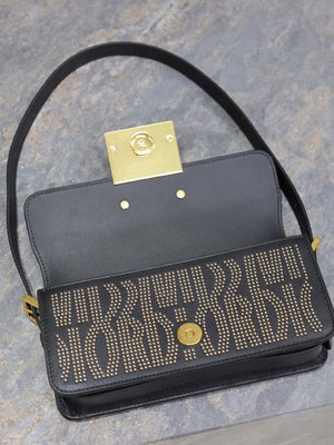 Dior M2610UZCJ_M911 Black Miss Dior Allover Calfskin with Gold-Finish - Default Title - View 6