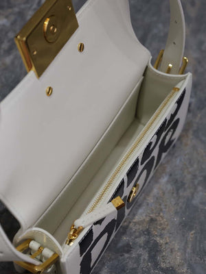 Dior M2610UZCJ_M911 Miss Dior Flap Bag White and Black Miss Dior Graffiti Printed - Default Title - View 6