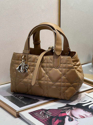 Dior M2822 Small Dior Toujours Bag Apricot Macrocannage Calfskin - Default Title - View 2