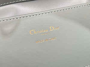 Dior M2835 Small Dior Toujours Vertical Tote Bag Blue Macrocannage Calfskin - Default Title - View 8