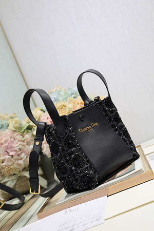 Dior M2840 Black Dior Oblique Jacquard and Smooth Calfskin - Default Title - View 2