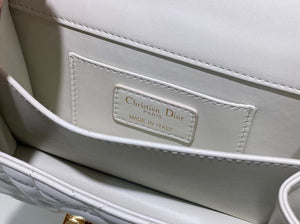 Dior M4401 Mini Dior Ange Bag White Macrocannage Calfskin - Default Title - View 9