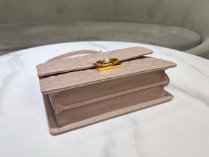 Dior M4402 Medium Dior Ange Bag Pink Macrocannage Calfskin - Default Title - View 6
