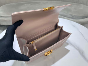 Dior M4402 Medium Dior Ange Bag Pink Macrocannage Calfskin - Default Title - View 8