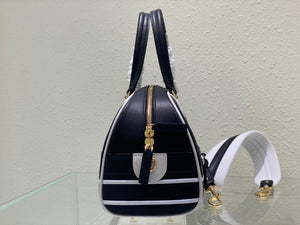 Dior M6202 Medium Dior Vibe Zip Bowling Bag Black Smooth Calfskin - Default Title - View 4