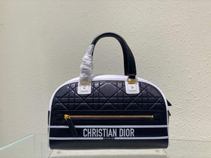 Dior M6202 Medium Vibe Zip Bowling Bag Black - Default Title - View 1