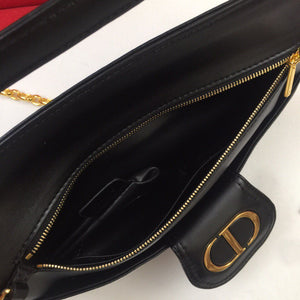 Dior M8641 Medium Diordouble Bag Black - luxibagsmall