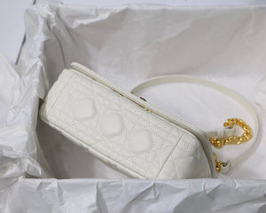 Dior M9241 Dior Small Dior Caro Bag White - luxibagsmall