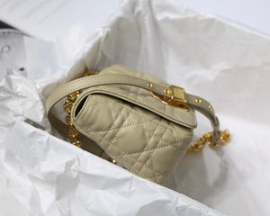 Dior M9241 Dior Small Dior Caro Bag Apricot - luxibagsmall