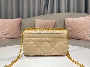 Dior M9241 Small Quilted Macrocannage Calfskin Yellow - Default Title - View 2