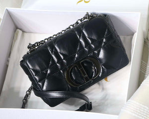 Dior M9241 Small Quilted Macrocannage Calfskin Black - Default Title - View 1