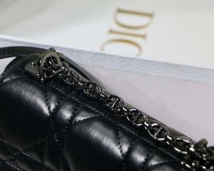 Dior M9241 Small Quilted Macrocannage Calfskin Black - Default Title - View 5