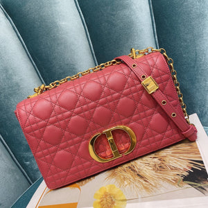 Dior Medium Caro Bag Calfskin M9242 Red - Default Title - View 2