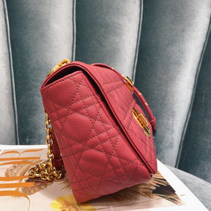 Dior Medium Caro Bag Calfskin M9242 Red - Default Title - View 4