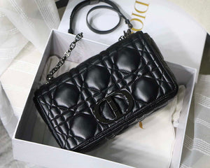 Dior M9242 Medium Quilted Macrocannage Calfskin Black - Default Title - View 1