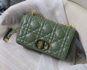 Dior M9243 Large Quilted Macrocannage Calfskin Green - Default Title - View 1