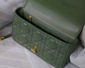 Dior M9243 Large Quilted Macrocannage Calfskin Green - Default Title - View 8