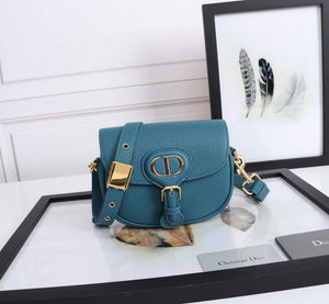 Dior M9317 Small bobby bag Blue Grained Calfskin - Default Title - View 1