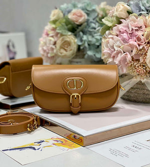 Dior M9317S Crossbody Small Bobby EAST-WEST Bag Smooth Calfskin Brown - Default Title - View 1