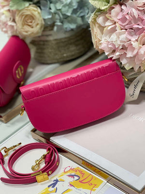 Dior M9317S Crossbody Small Bobby EAST-WEST Bag Smooth Calfskin Rose Red - Default Title - View 5