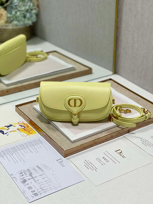Dior M9317S Crossbody Small Bobby EAST-WEST Bag Smooth Calfskin Yellow - Default Title - View 1