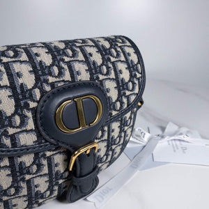 Dior M9319 Dior Bobby Medium Bag Oblique Jacquard Navy Blue - Default Title - View 7