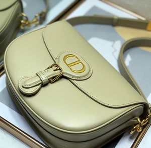 Dior M9319 Medium Bobby Bag Beige Gray Box Calfskin - Default Title - View 6