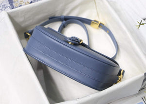 Dior M9319 Medium dior Bobby bag Warm Lake Blue Calfskin - Default Title - View 7