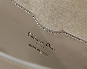 Dior M9320 Large Bobby Bag Light Pink Box Calfskin with Blue Oblique Strap - Default Title - View 9