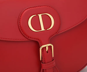 Dior M9320 Large Bobby Bag Red Box Calfskin with Blue Oblique Strap - Default Title - View 3