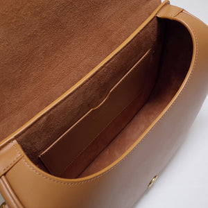 Dior M9320 Large Bobby Bag Tan Box Calfskin with Blue Oblique Strap - Default Title - View 8