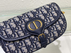 Dior M9327 Bobby bag East West Oblique Jacquard Navy Blue Box Calfskin - Default Title - View 6