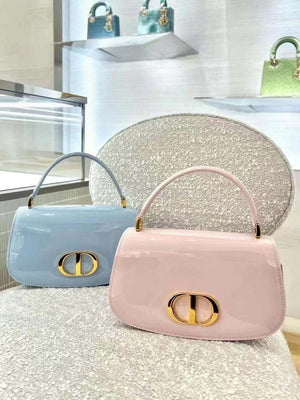 Dior M9370 Small 30 Montaigne Avenue Top Handle Bag Light Pink Patent leather - Default Title - View 2