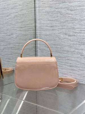 Dior M9371 Medium 30 Montaigne Avenue Top Handle Bag Light Pink Patent leather - Default Title - View 3