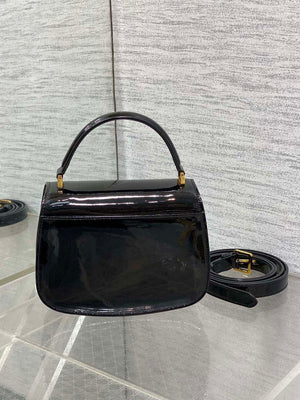 Dior M9371 Medium 30 Montaigne Avenue Top Handle Bag Black Patent leather - Default Title - View 3