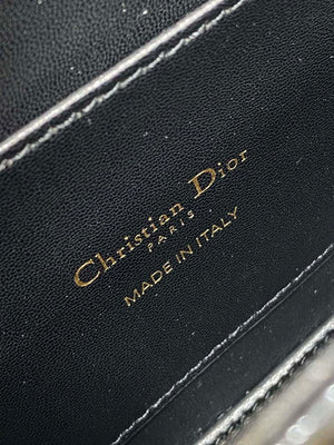 Dior M9371 Medium 30 Montaigne Avenue Top Handle Bag Black Patent leather - Default Title - View 9